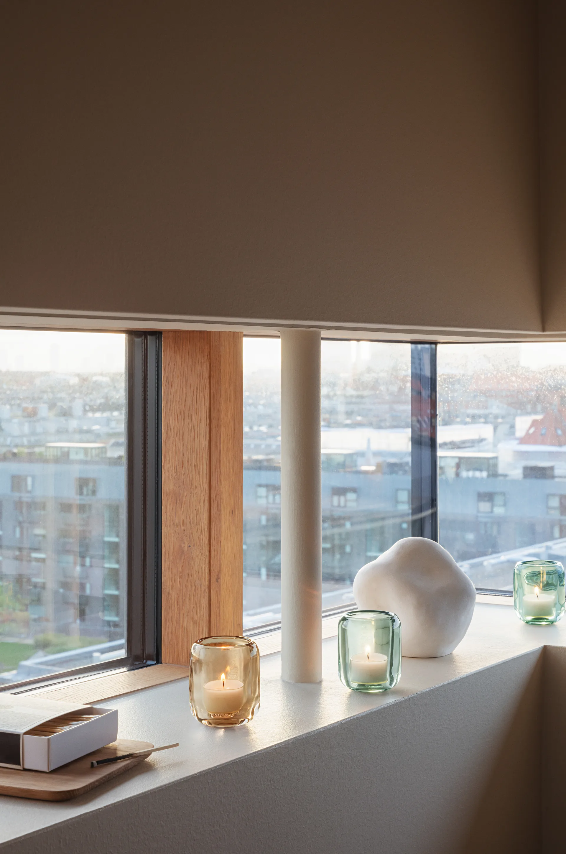 Acorn ljuslykta 2-pack, Leaf green Eva Solo