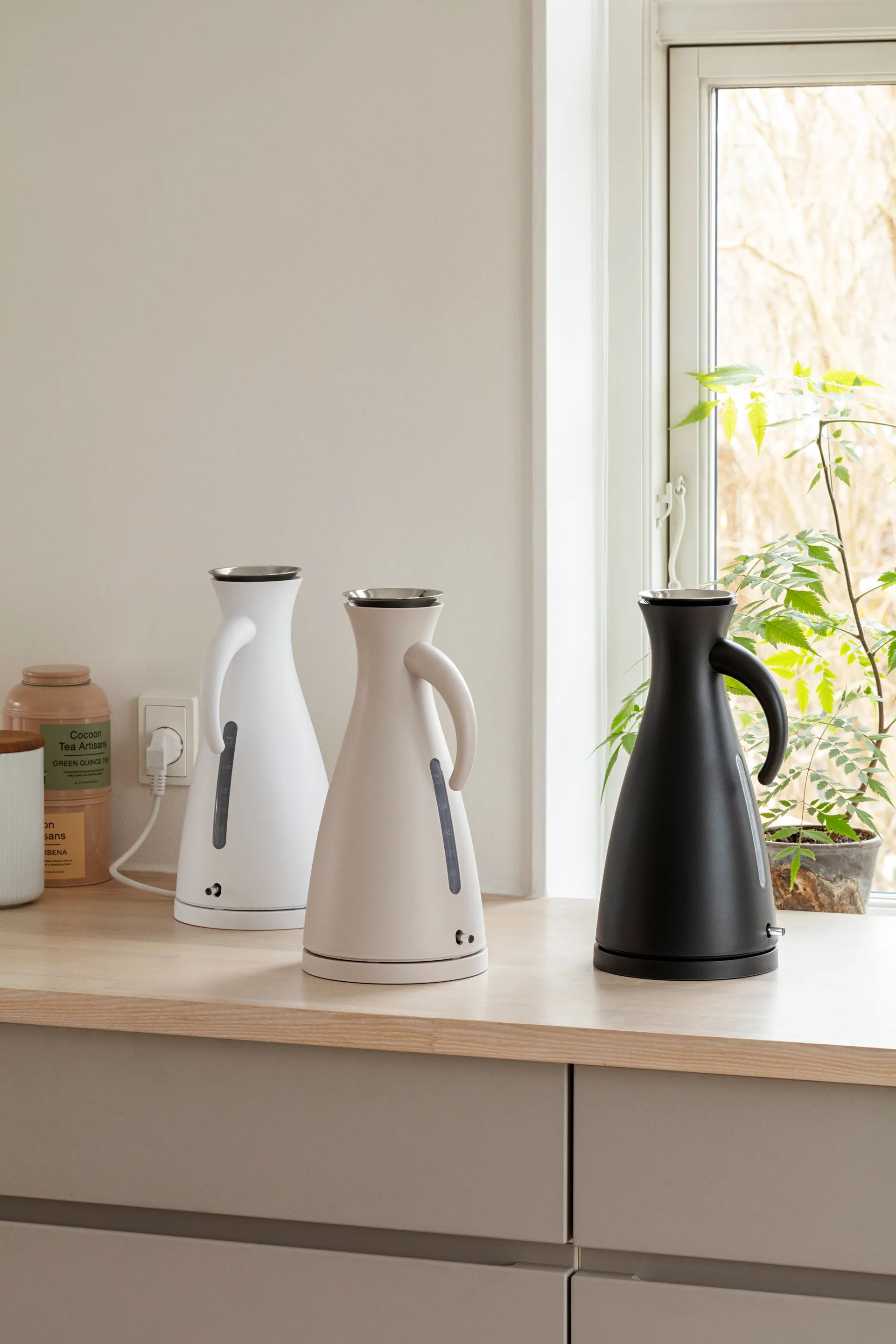 Eva Solo elektrisk vattenkokare 1,5 liter, Matt Sand Eva Solo