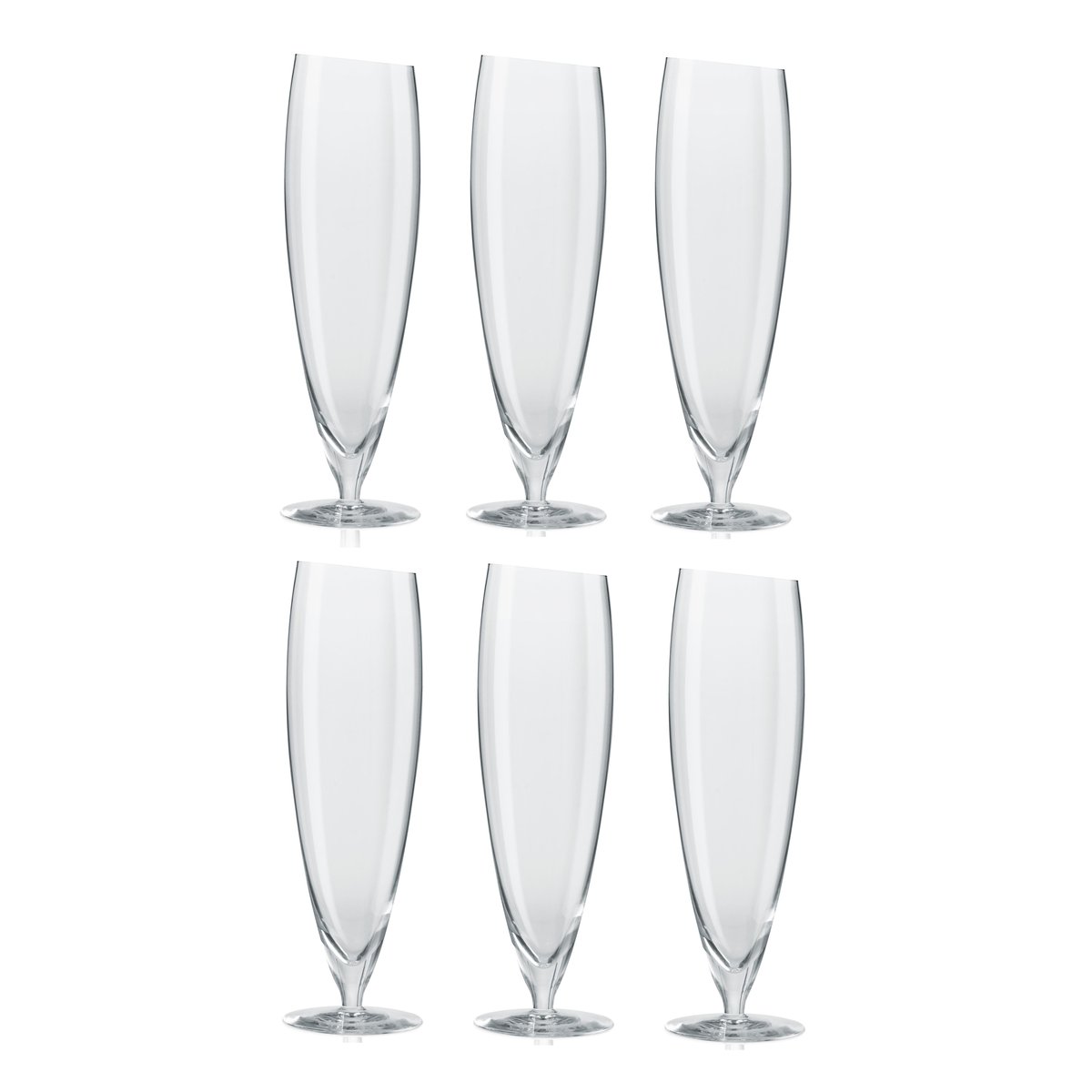 Eva Solo ölglas 6-pack stort, 50 cl | Skandinavisk Design | Ölglas | Transparent