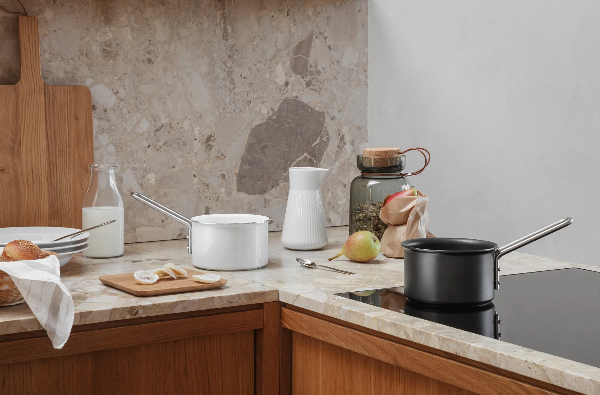 Eva Trio White Line kastrull, 1,1 L Eva Solo