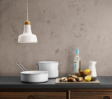 Eva Trio White Line Slip-Let keramisk gryta - 4,8 L - Eva Solo