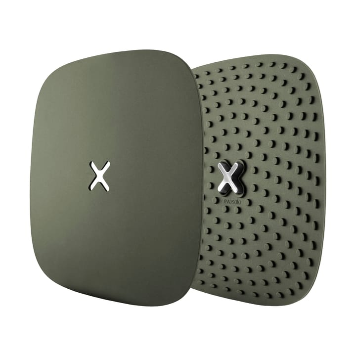 Green Tool grytlappar med krok 18x18 cm 2-pack - Grön - Eva Solo