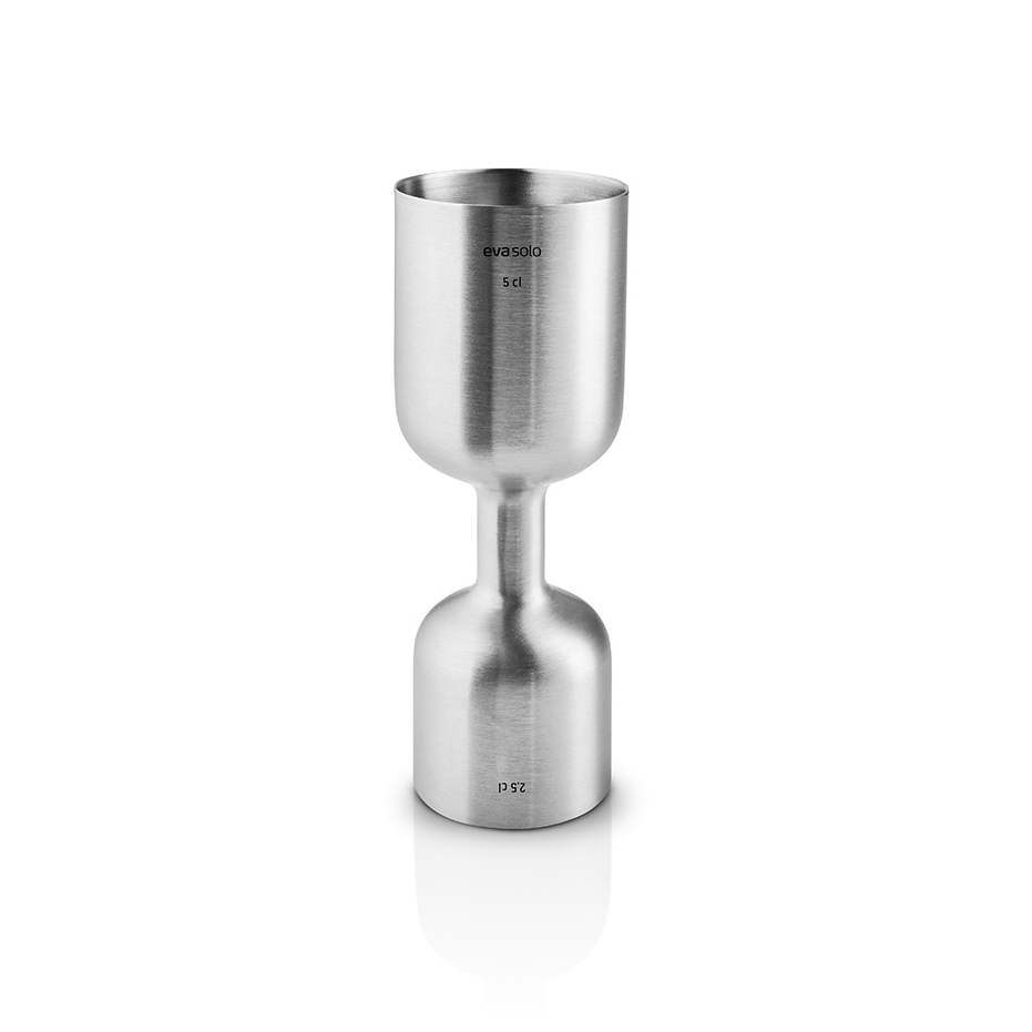 Eva Solo Liquid lounge mätglas 5 cl Brushed steel | Skandinavisk Design | Vin- & bartillbehör | Silverfärgad