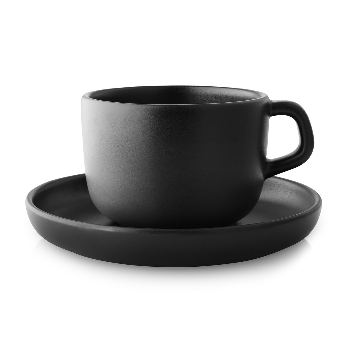 Eva Solo Nordic kitchen kopp med fat 20 cl | Skandinavisk Design | Kaffekoppar | Svart