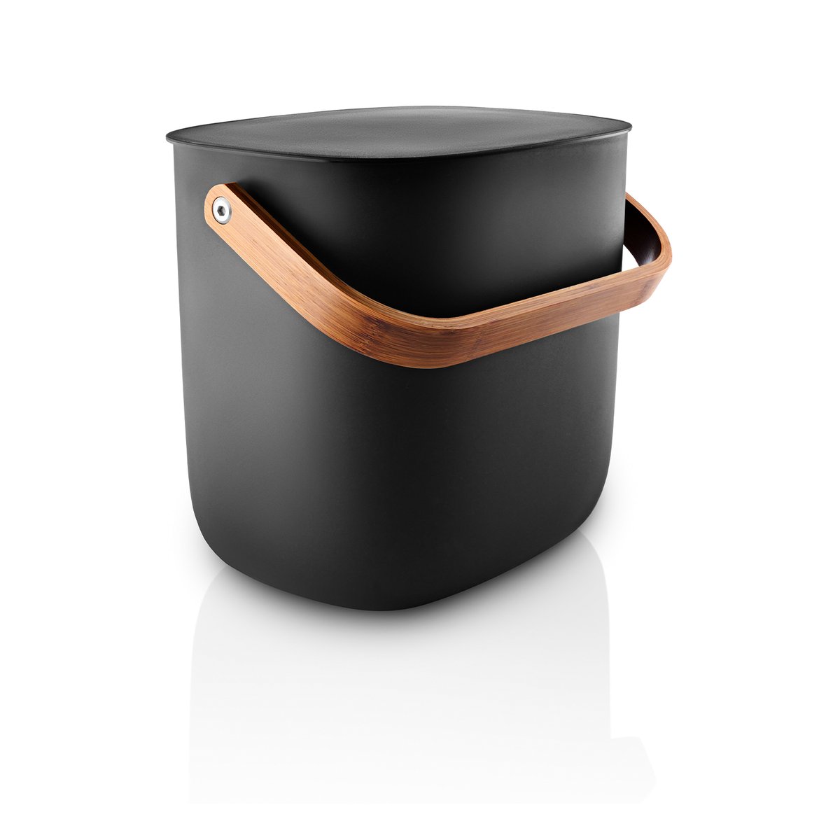 Eva Solo Reflect papperskorg 6 L Black-brown | Skandinavisk Design | Papperskorgar | Svart