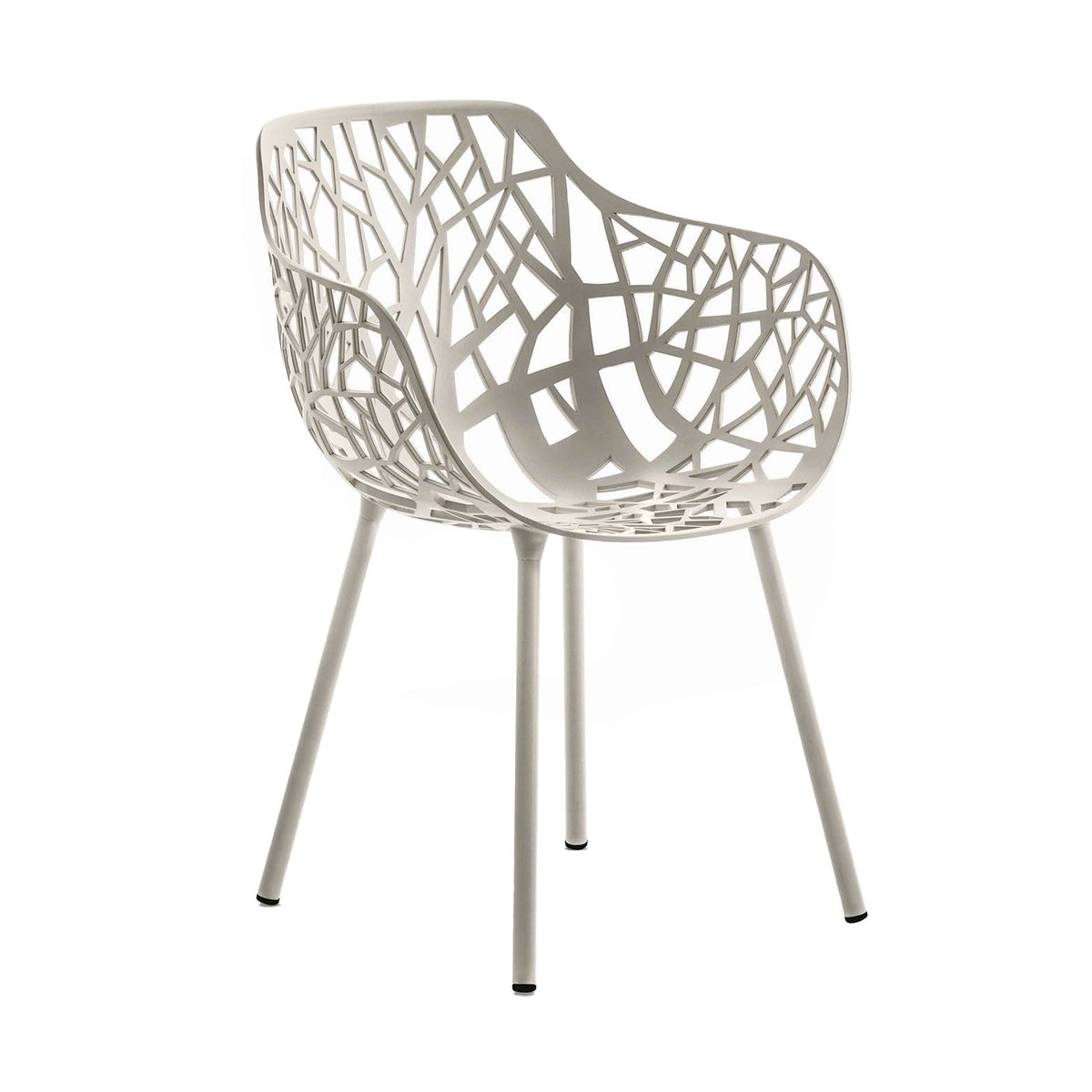 Fast Forest karmstol Powder grey | Skandinavisk Design | Trädgårdsstolar | Grå