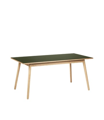 C35B matbord 82x160 cm - Olive green-oak nature lacquered - FDB Møbler