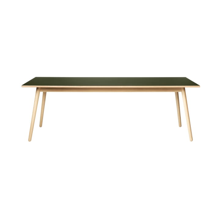 C35C matbord 95x220 cm - Olive green-oak nature lacquered - FDB Møbler