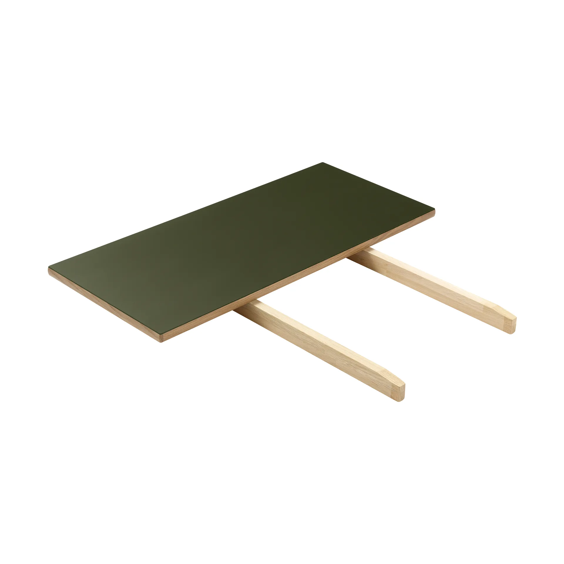 C35L iläggsskiva 82x37 cm, Olive linoleum-oak nature waterbased laquer FDB Møbler