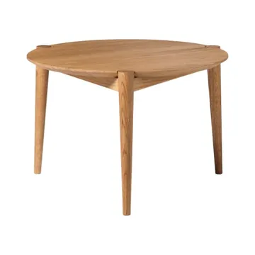 D102 Søs soffbord Ø55 cm - Oak solid oiled - FDB Møbler