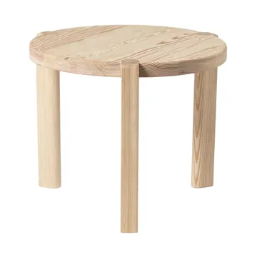 D108 Ragnesminde soffbord Ø48 cm - Pine untreated - FDB Møbler