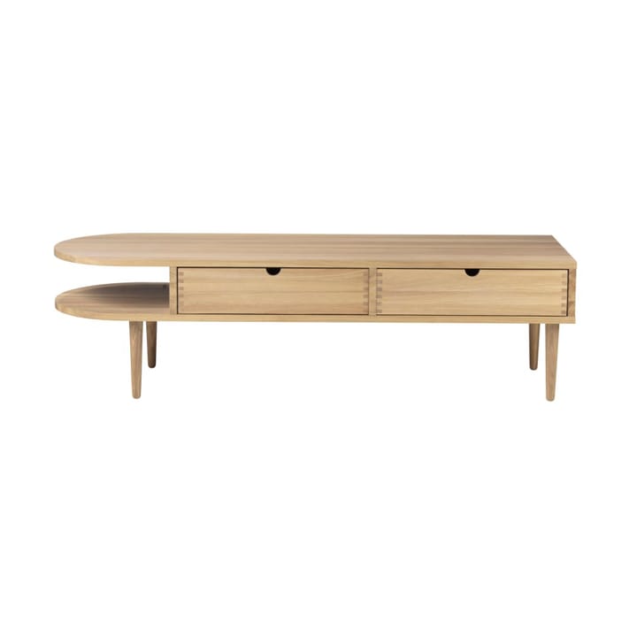 F24 Radius bänk, Oak nature lacquered 45x145 cm FDB Møbler