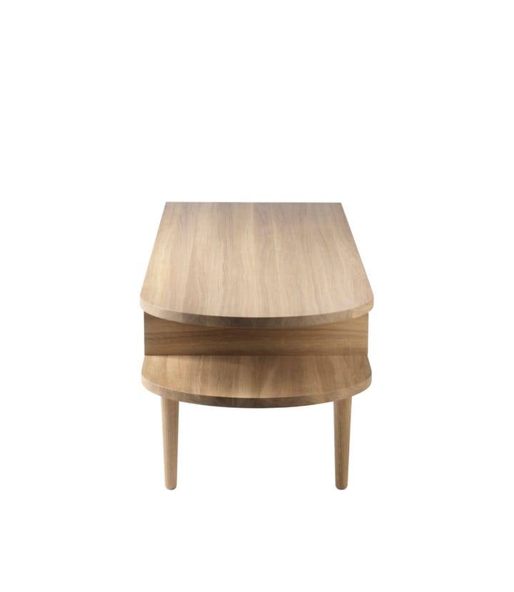 F24 Radius bänk - Oak nature lacquered 45x145 cm - FDB Møbler