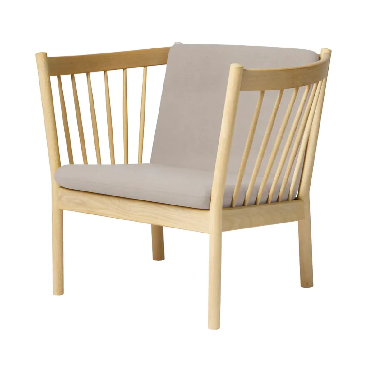 J146 fåtölj, Oak lacquered-beige FDB Møbler