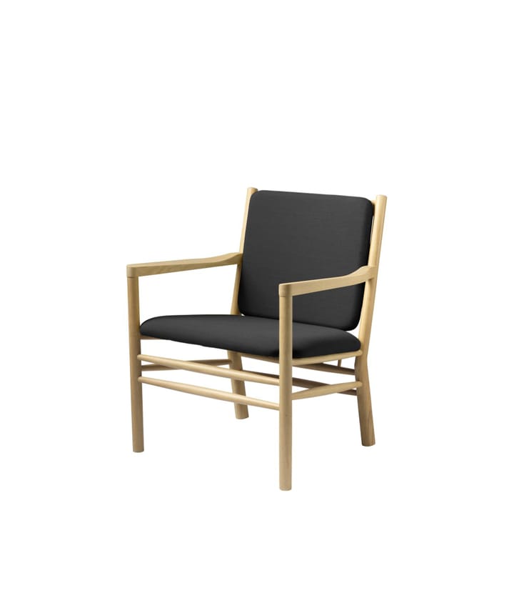 J147 fåtölj, Oak nature lacquered-dark grey FDB Møbler