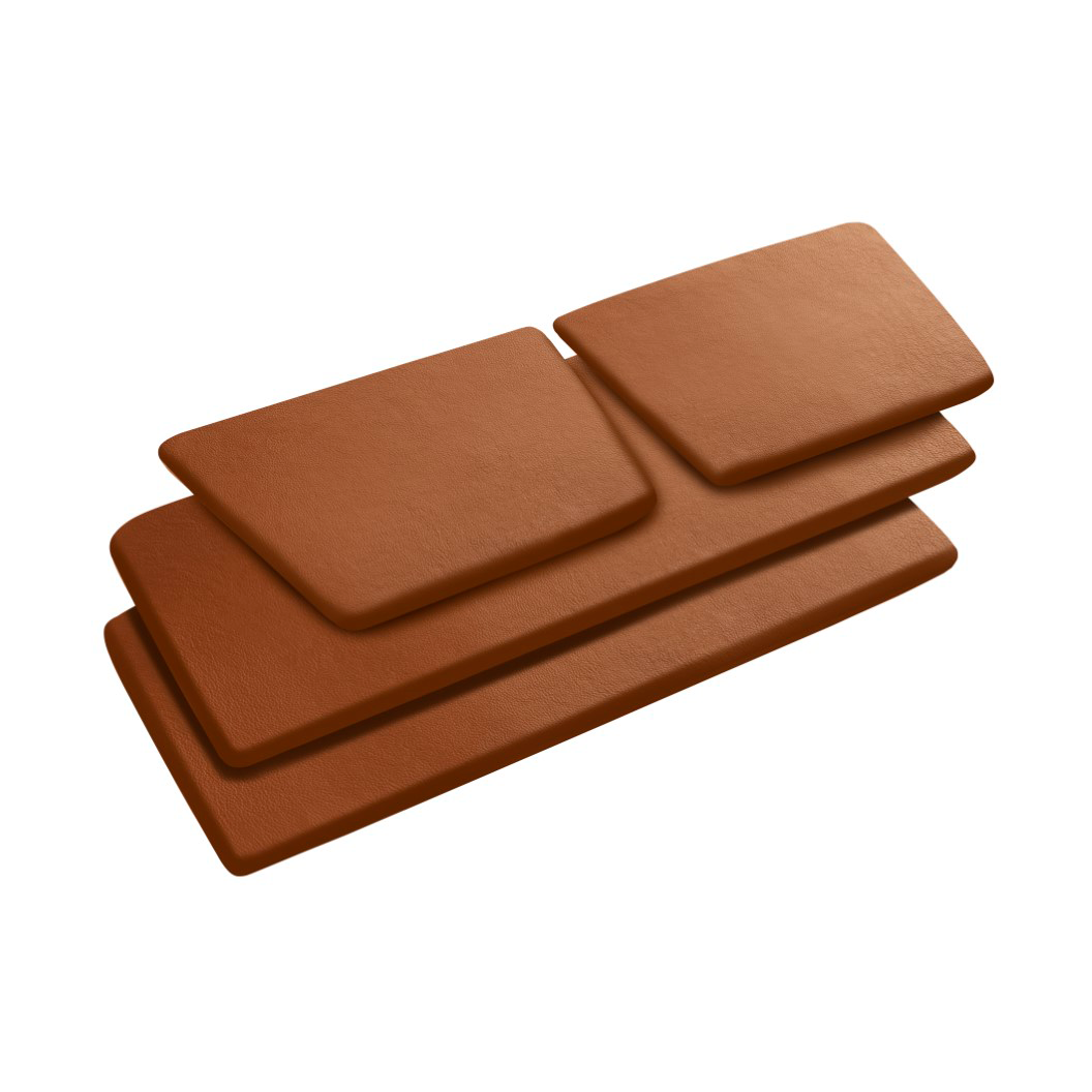 FDB Mbler J148 sittdyna Cognac leather | Skandinavisk Design | Stolsdynor | Brun