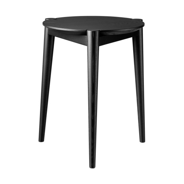 FDB Mbler J160 pall 35 cm Oak black painted | Skandinavisk Design | Pallar | Svart