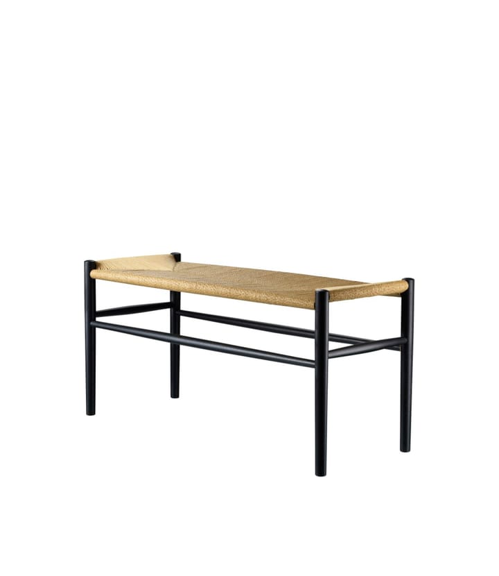 J163 Piano bänk - Oak black painted-nature - FDB Møbler