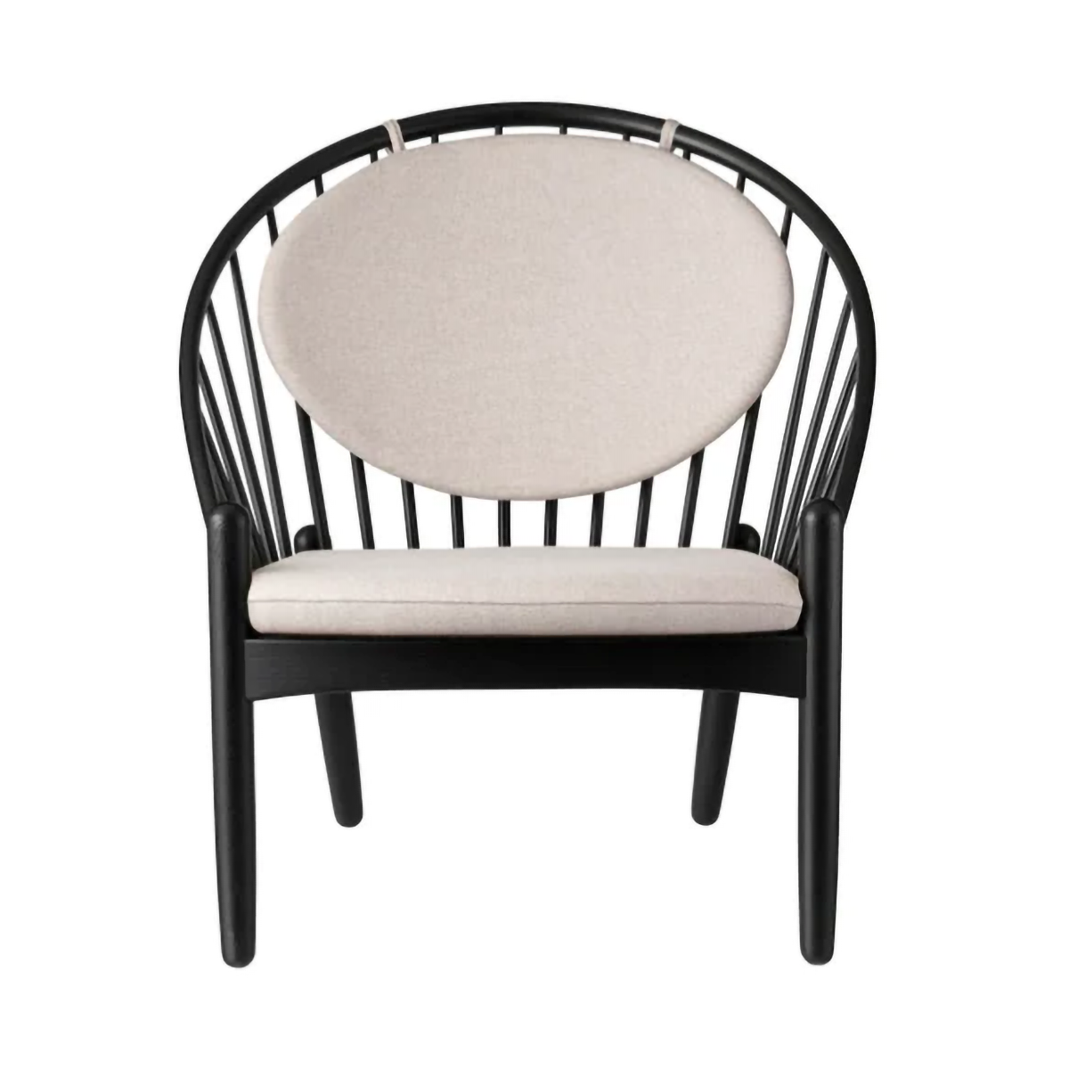 FDB Mbler J166 Jrna stol Black painted oak-beige | Skandinavisk Design | Stolar | Svart