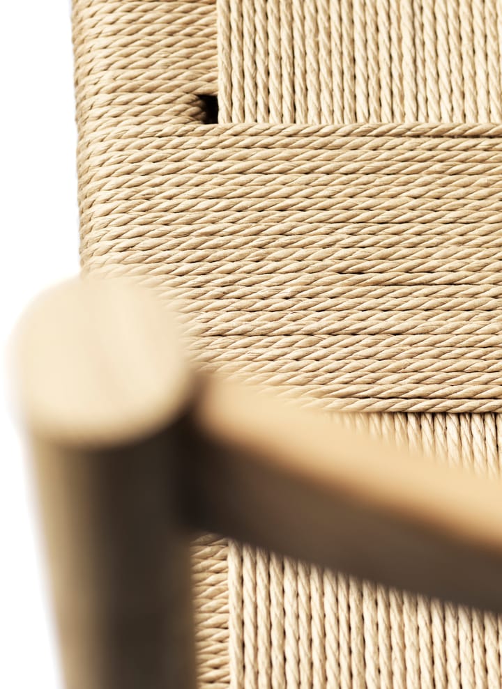 J178 Lønstrup stol v2, Oak nature lacquered-papercord FDB Møbler