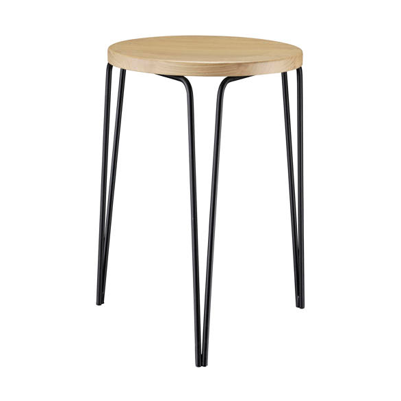 FDB Mbler J179 Skjern pall Steel black painted-ash nature oiled