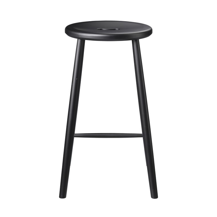 FDB Mbler J27C Counter barstol Beech black painted | Skandinavisk Design | Barstolar | Svart