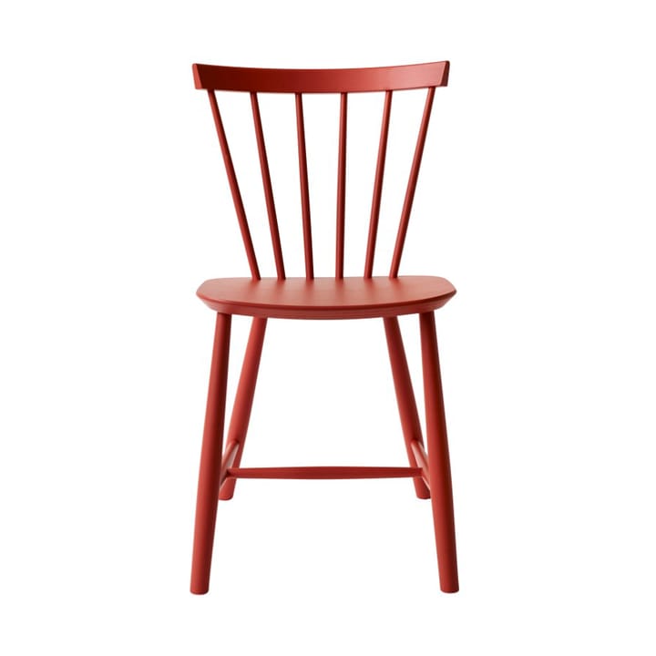 J46 stol - Beech red painted - FDB Møbler