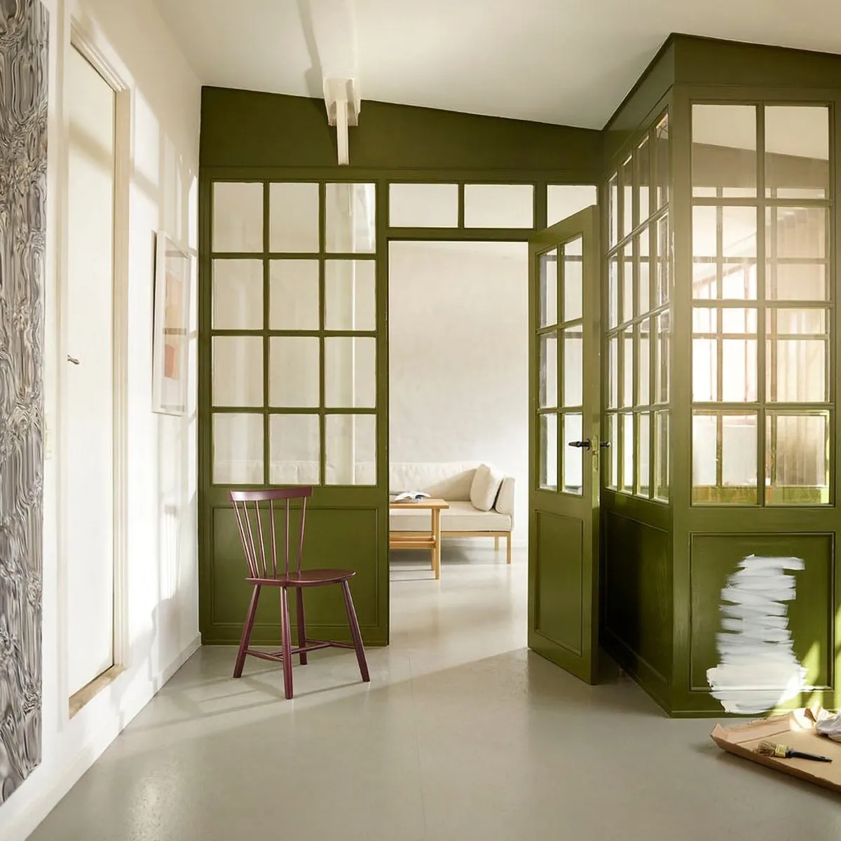 J46 stol, Black red FDB Møbler