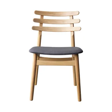 J48 stol - Oak nature lacquered-antracit - FDB Møbler