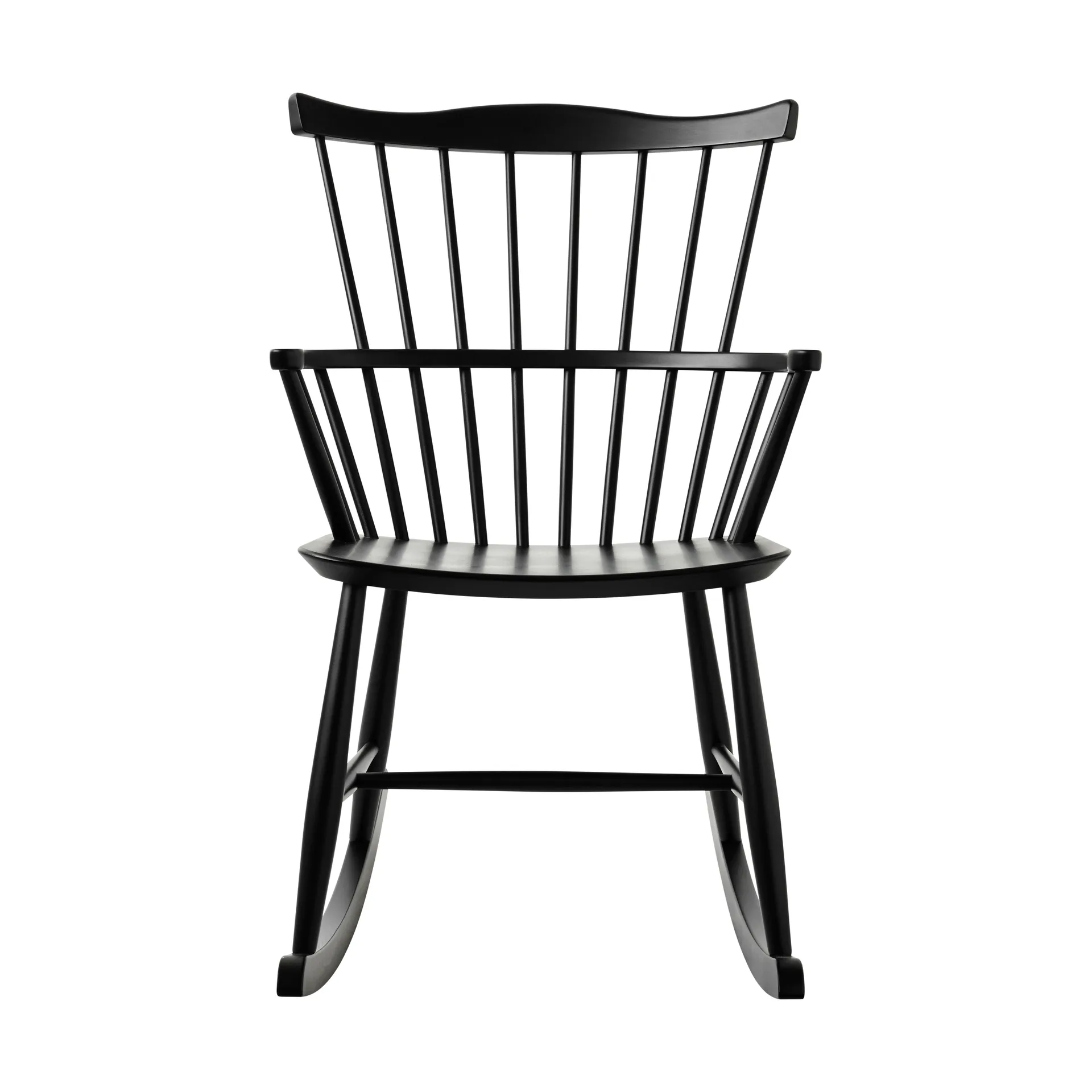 J52G gungstol, Beech Ral 9005 FDB Møbler