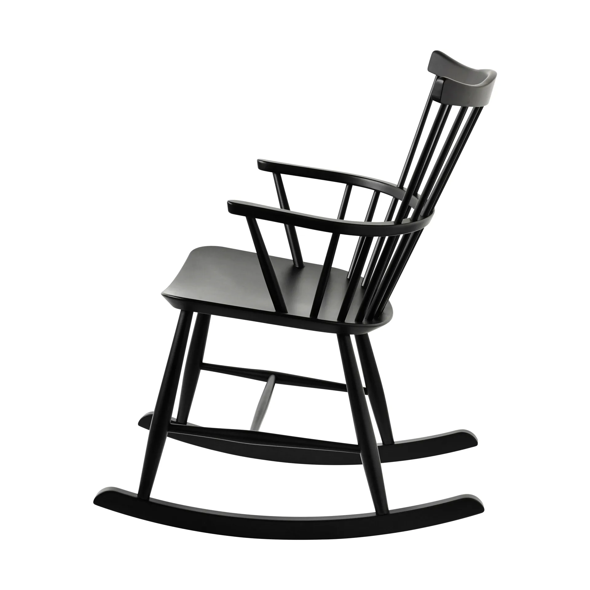 J52G gungstol, Beech Ral 9005 FDB Møbler