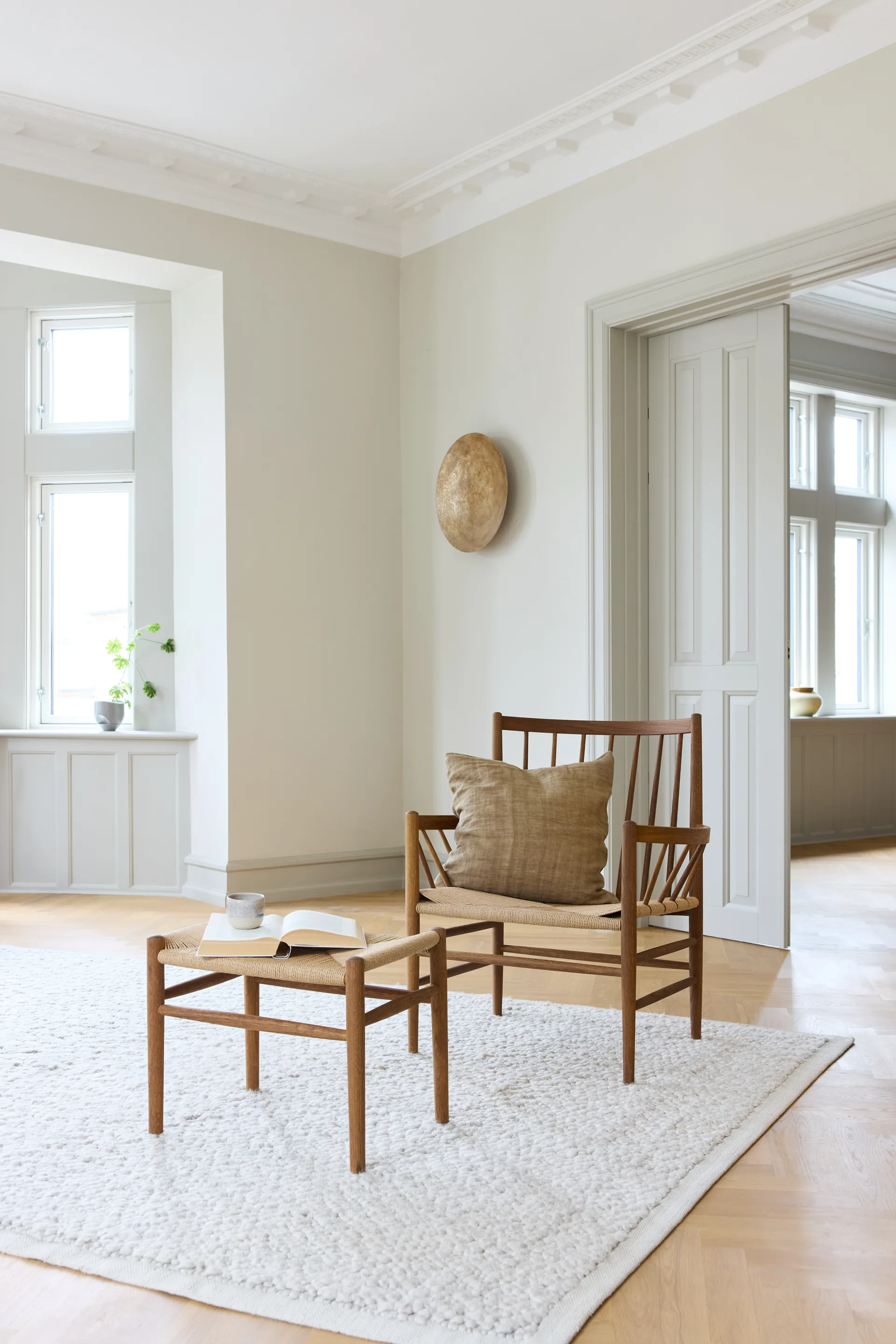 J83 pall, Smoked oak oiled-nature FDB Møbler