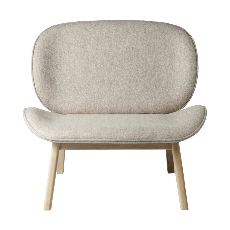 FDB Mbler L32 Suru loungestol Oak nature lacquered-dark beige