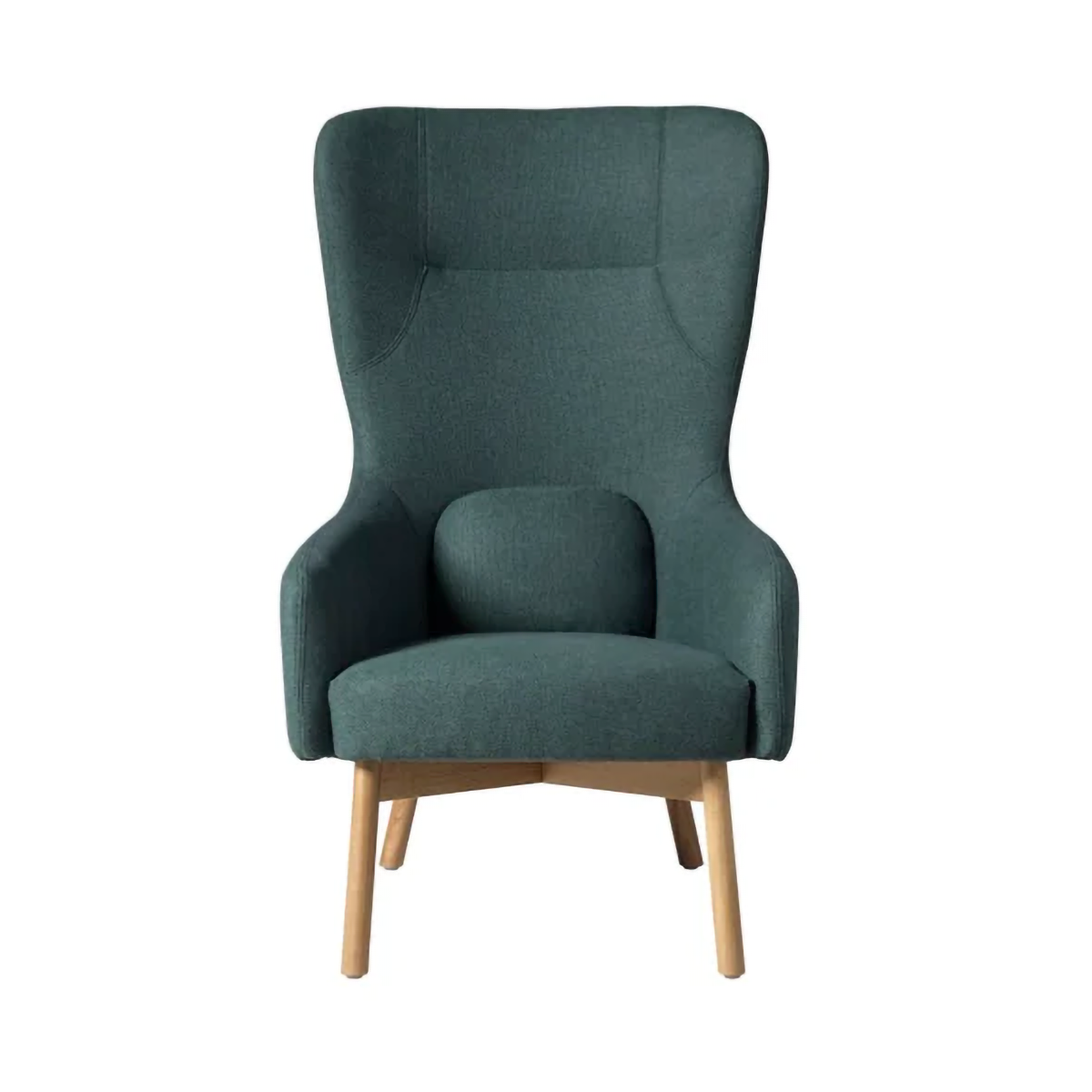 FDB Mbler L35 Gesja Wing Chair fåtölj Green-lacquered oak