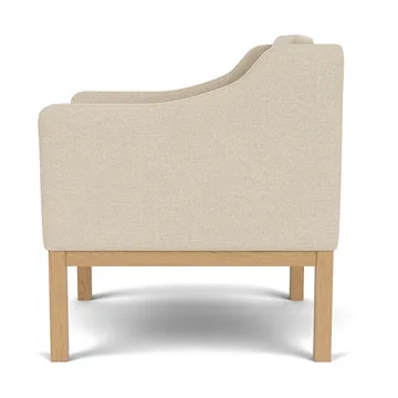 L46 MK155 easy chair karmstol - Lackerad ek-tyg beige - FDB Møbler