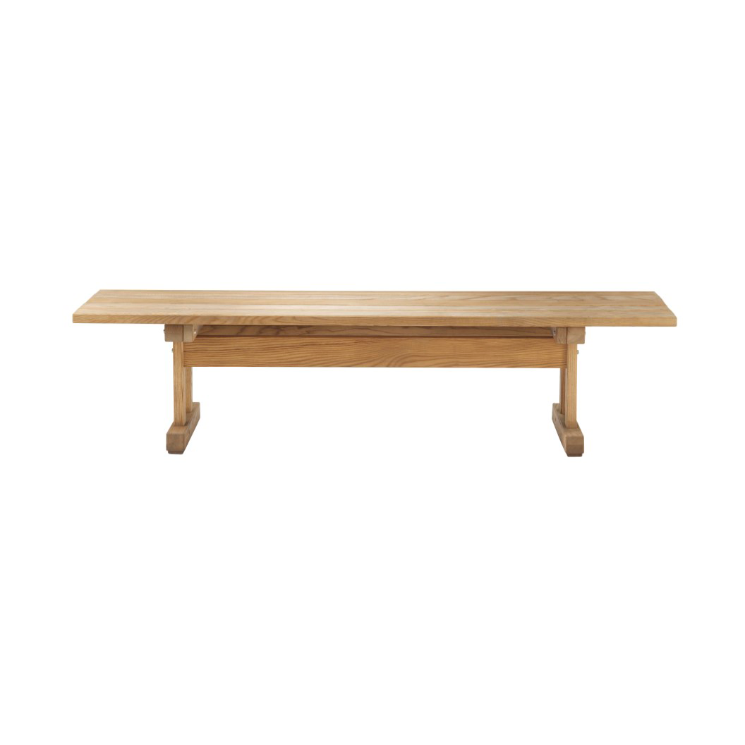 FDB Mbler M15 Ermelunden bänk Ash nature oiled | Skandinavisk Design | Trädgårdsbänkar | Brun