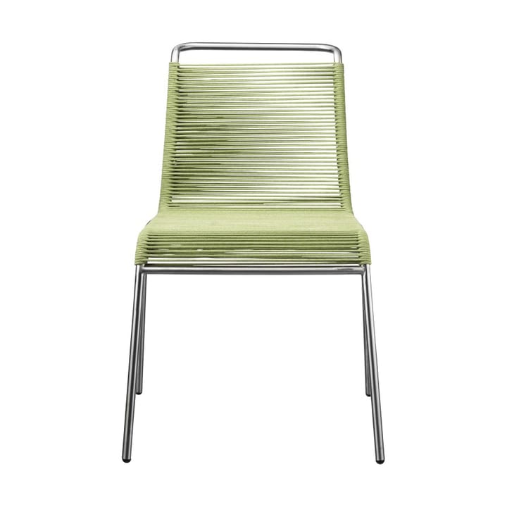 M20 Teglgård Cord Chair stol - Green mixed-stainless steel - FDB Møbler