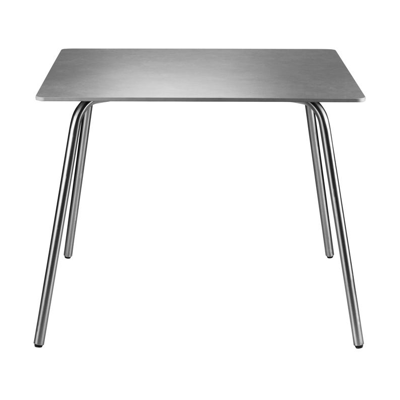 FDB Mbler M21 Teglgård trädgårdsbord 90x90 cm Stone-stainless steel