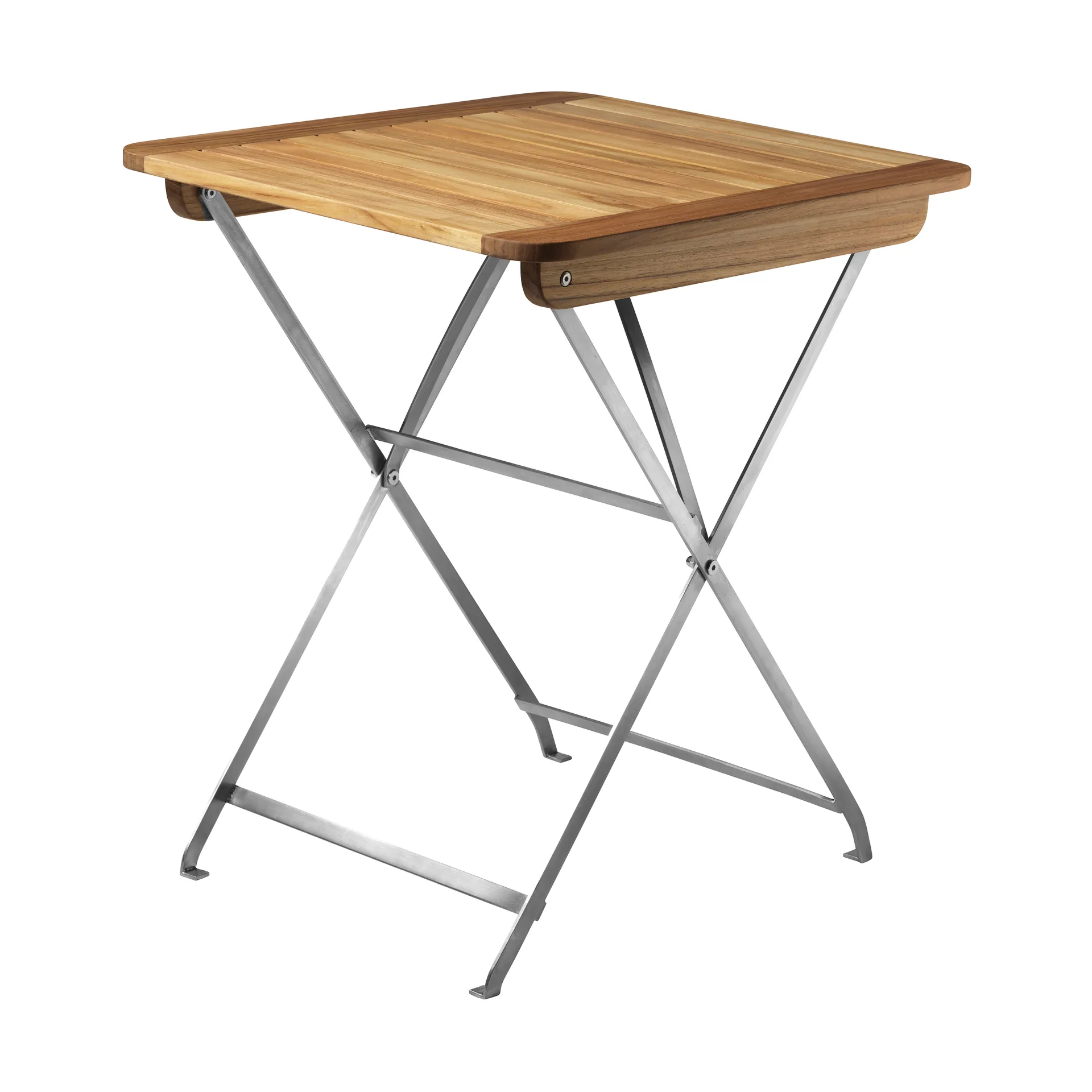 M26 Lilleø balkongbord, Teak-rostfritt stål FDB Møbler
