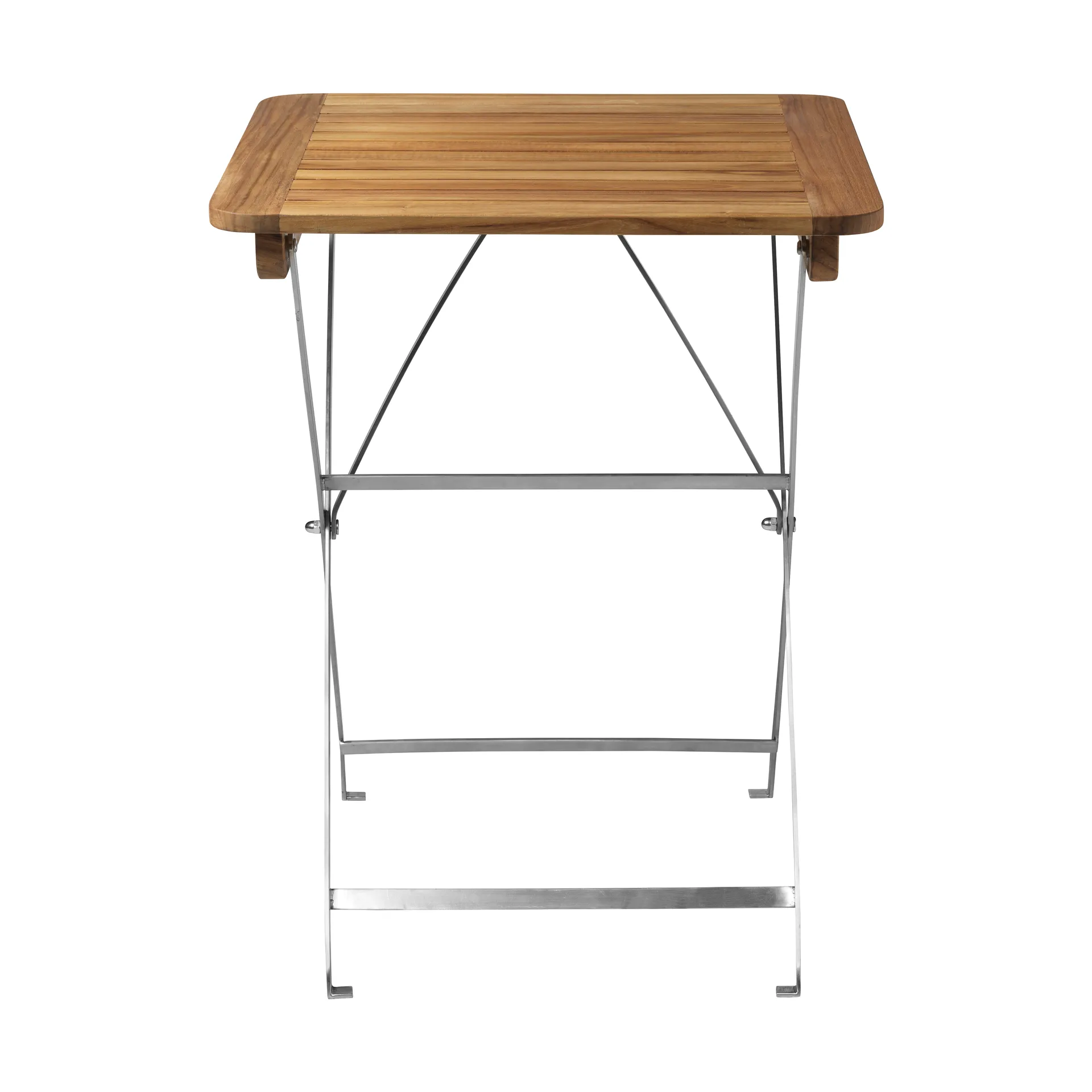 M26 Lilleø balkongbord, Teak-rostfritt stål FDB Møbler