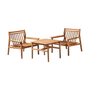 M6 Sammen loungestol - Teak-nature oiled - FDB Møbler