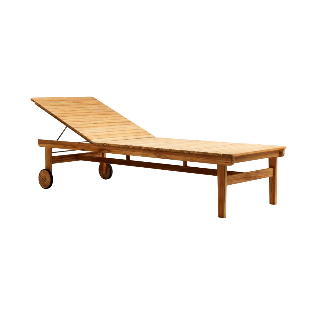 FDB Mbler M8 Sammen solstol Teak-nature oiled | Skandinavisk Design | Solsängar & solstolar | Brun
