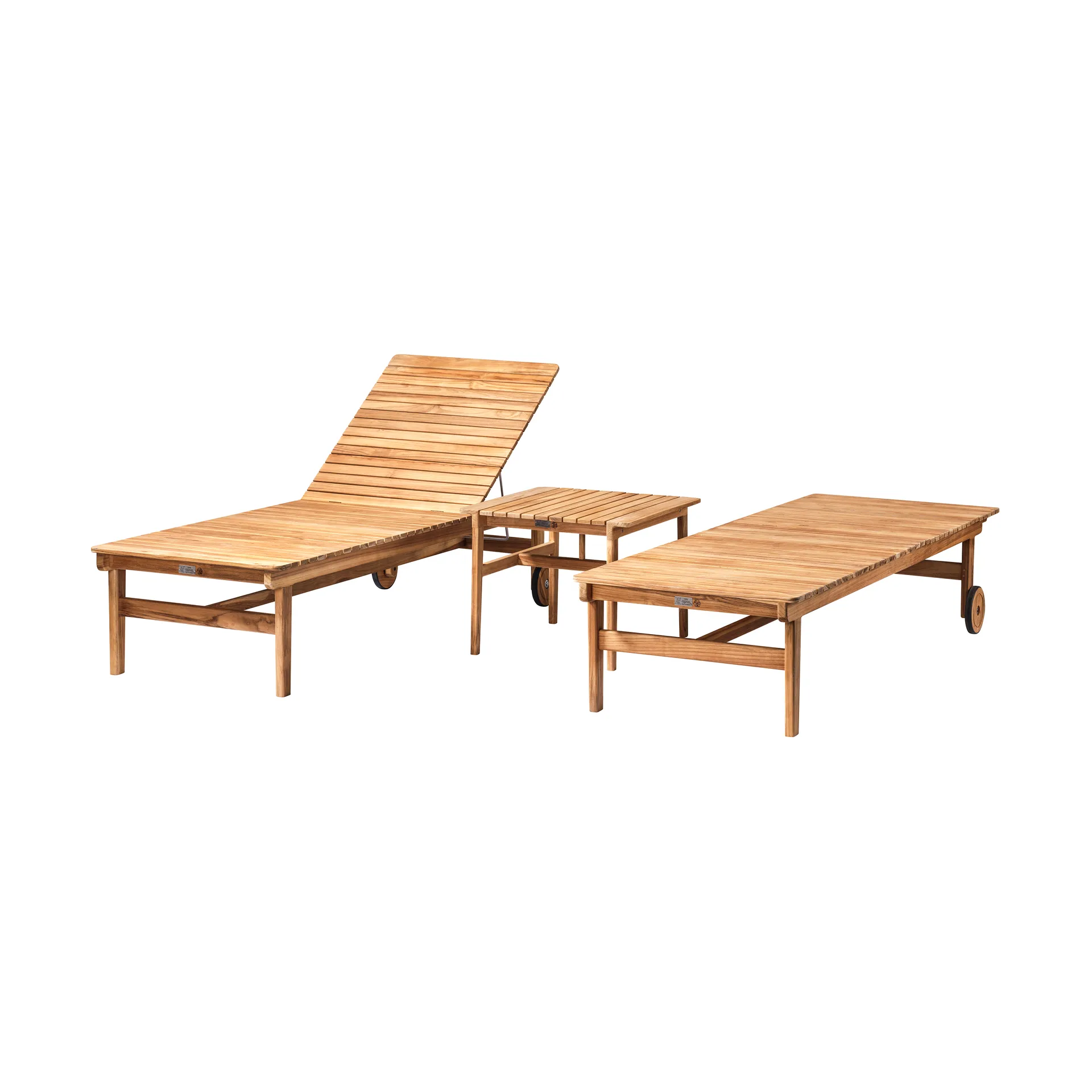 M8 Sammen solstol, Teak-nature oiled FDB Møbler