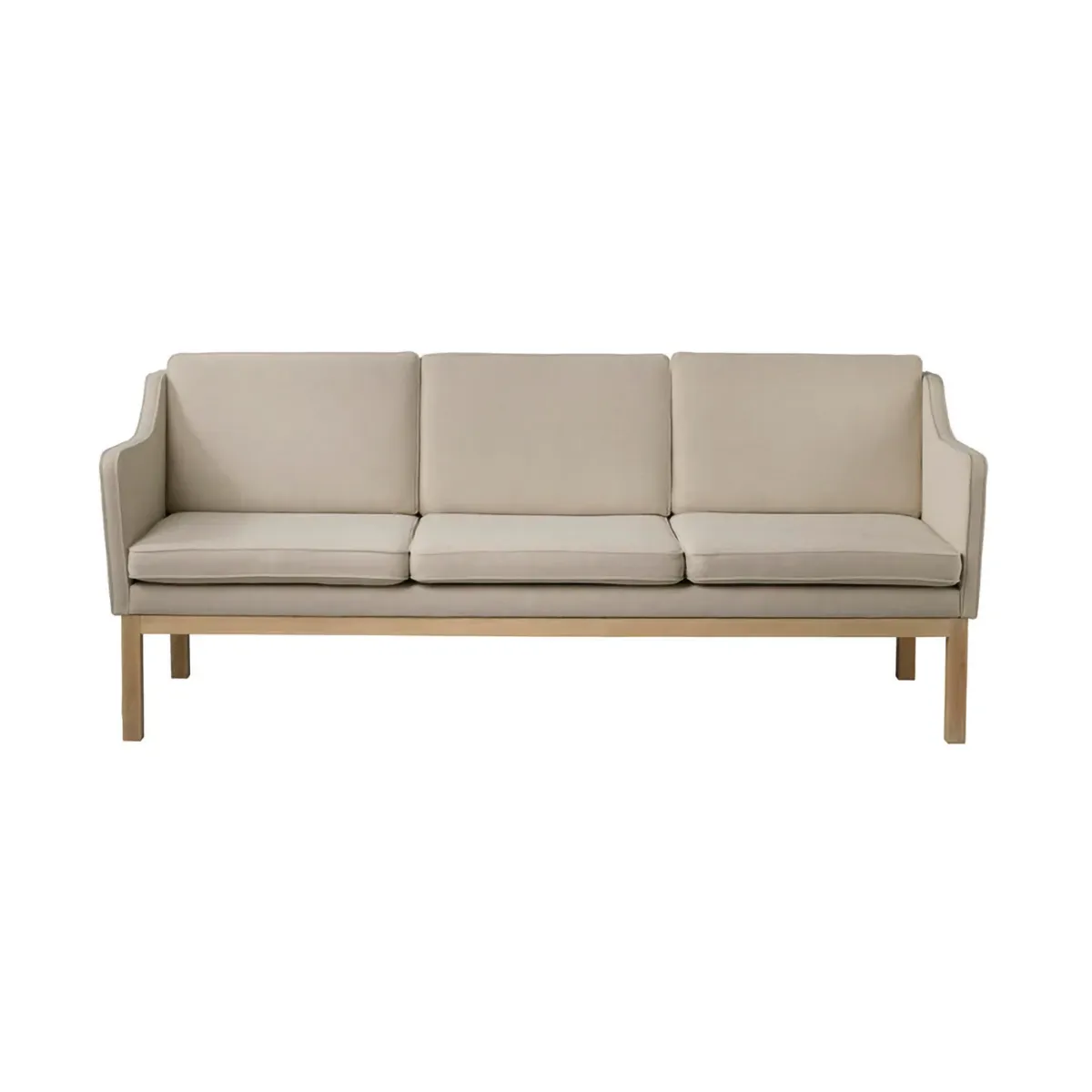 MK46 Mogens Koch 3-sits soffa, Lacquered oak-beige 90 FDB Møbler