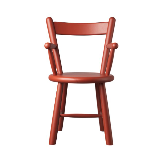 FDB Mbler P9 barnstol Beech red painted | Skandinavisk Design | Stolar | Röd