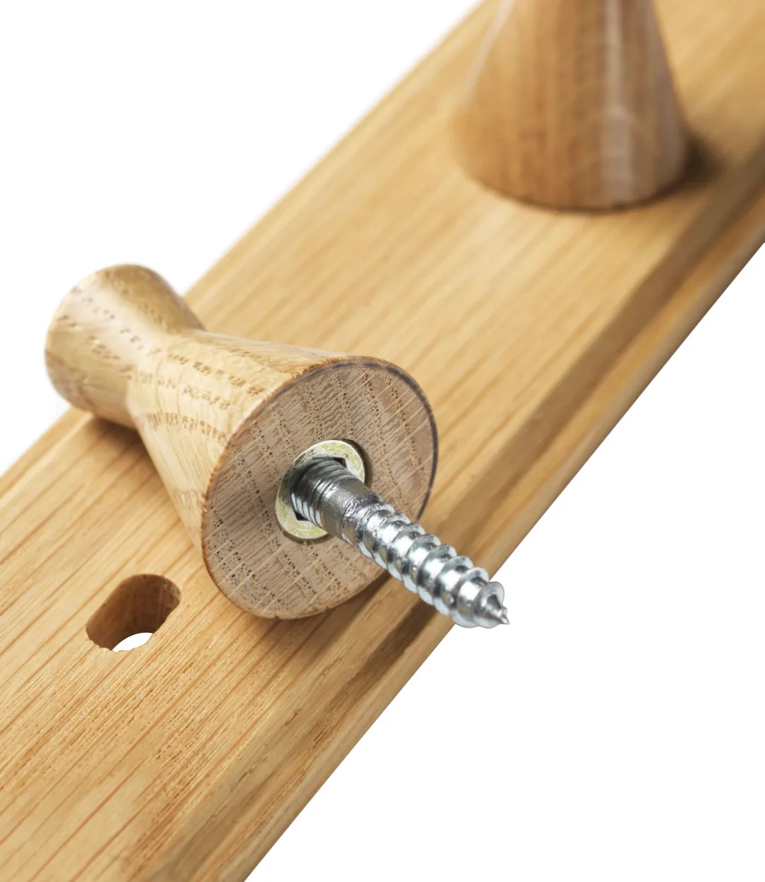 Q3 Allé kroklist 3 krokar, Oak nature lacquered FDB Møbler