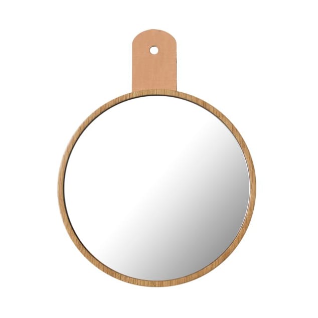 Q5 Allé spegel till kroklist - Oak nature lacquered - FDB Møbler