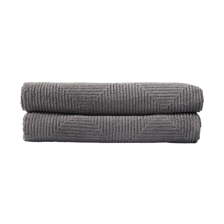 R33 Kirkeby badhandduk 2-pack - Granite gray - FDB Møbler
