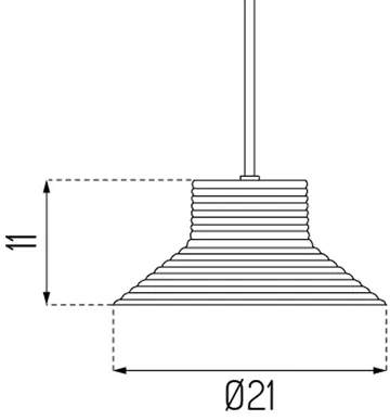 U11 Sletterhage pendel - Aluminium-opalglas - FDB Møbler