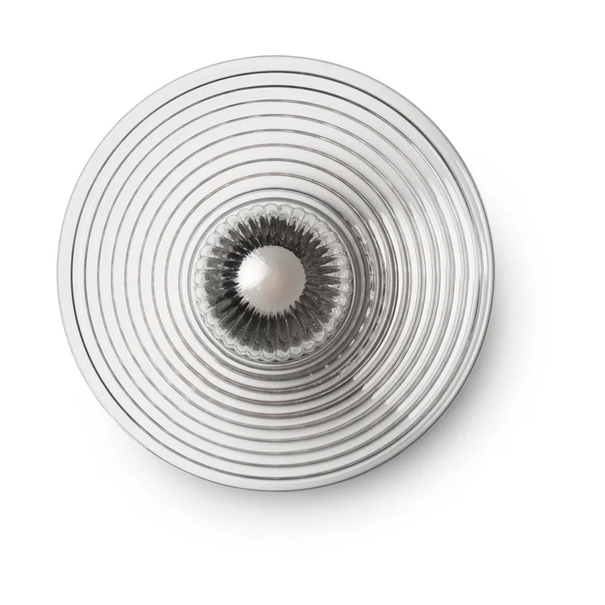 U12 Sletterhage vägglampa, Fluted glass-aluminium FDB Møbler